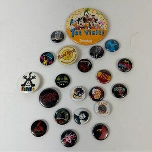 Buttons Collection with Colorful Designs